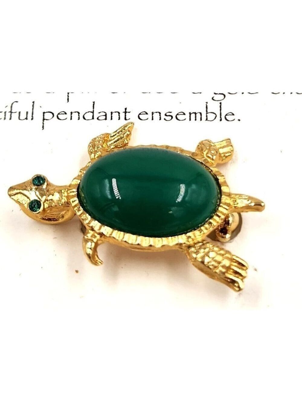 Hendry Craft Turtle Pin Pendant Cabochon Stone H2 Series